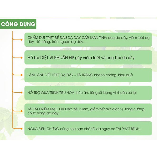 Viên dạ dày thảo mộc Thông Cát hỗ trợ giảm các triệu chứng đau dạ dày như đầy bụng, đau bụng, ợ hơi, buồn nôn,...