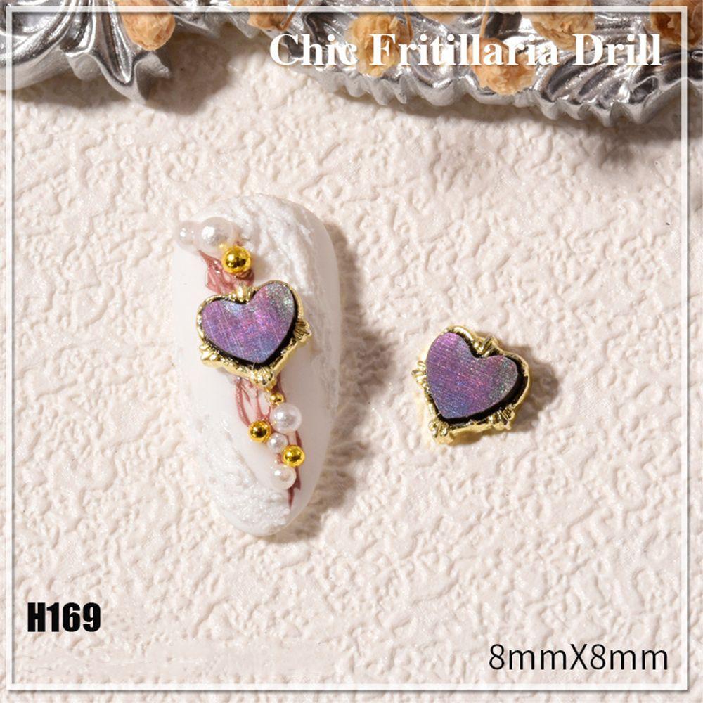 Bộ 10 Miếng Dán Trang Trí Móng Tay Nghệ Thuật|Mặt Dây Chuyền Thiết Kế Độc Đáo Thời TrangTrang Sức Vòng Cổ