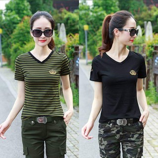 Bộ lững lính lững áo cotton quần kaki thêu vương miện cao cấp