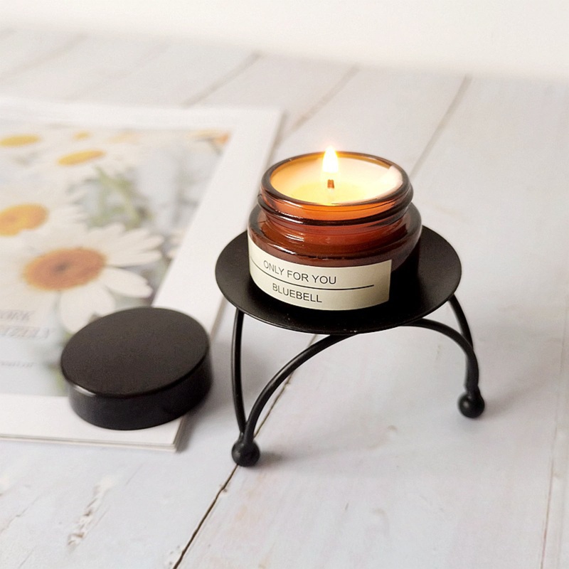 Giá Đỡ Đèn Cầy Hình Tròn Bằng Sắt Độc Đáo Trang Trí Nhà Cửa / Tiệc Cưới