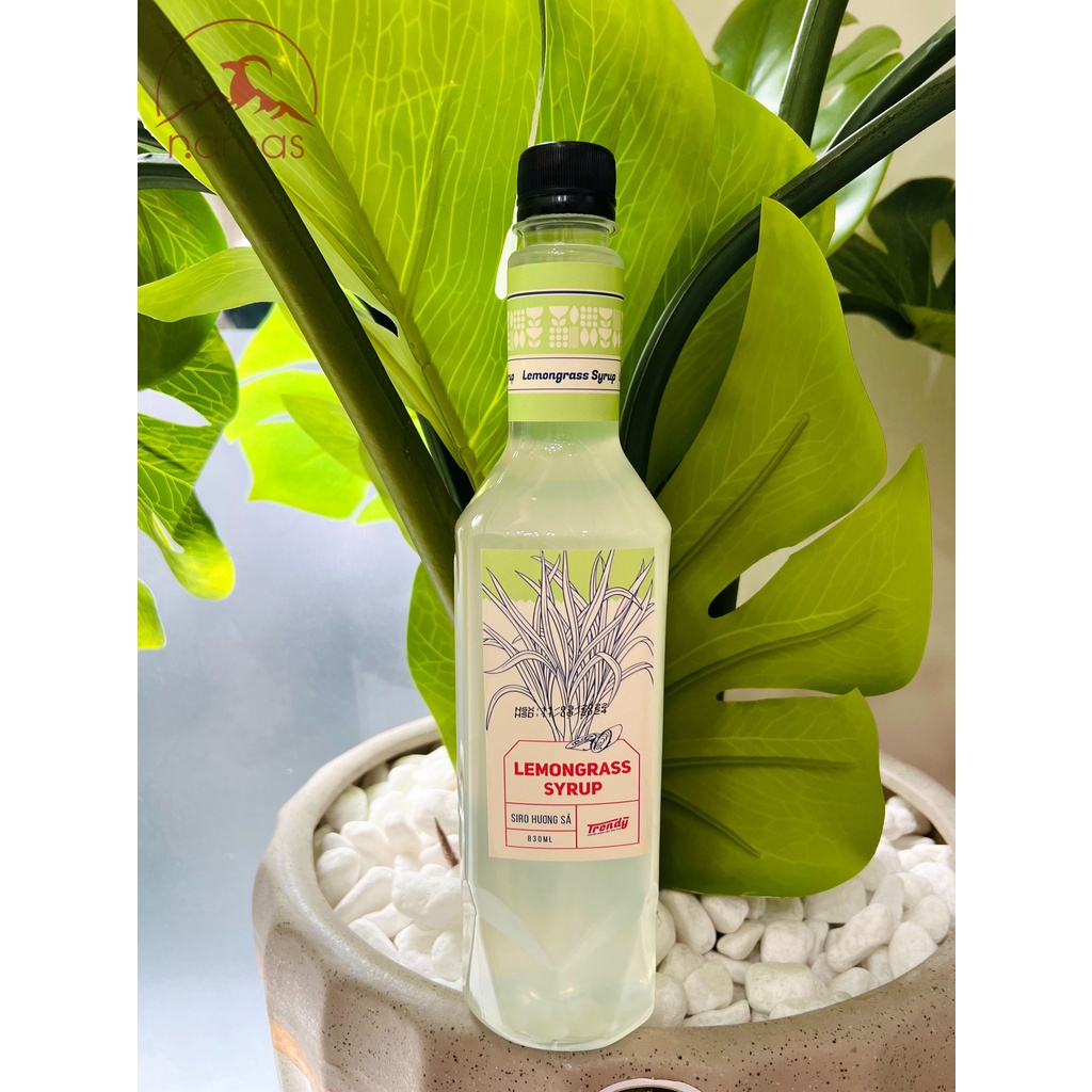 Syrup Trendy Sả/Lemongrass chai nhựa 830ml