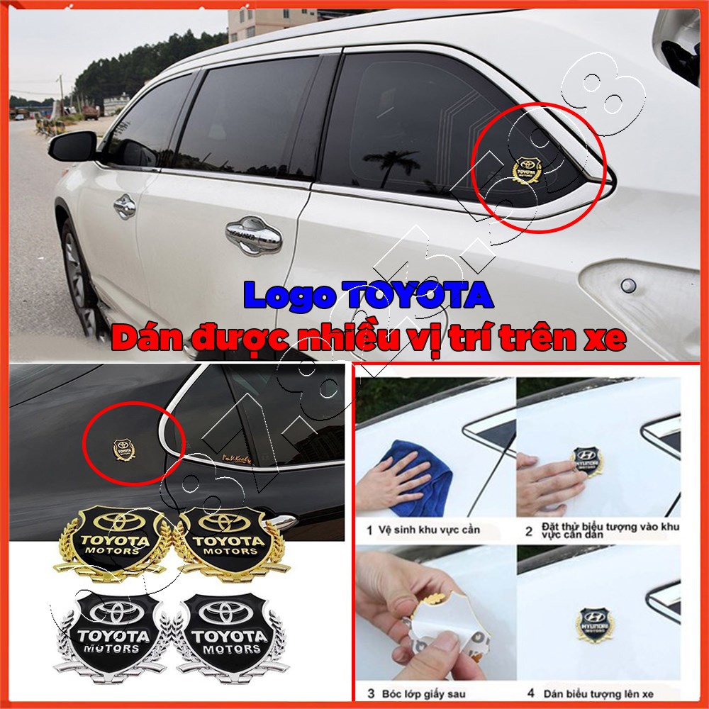 Logo Bông Lúa TOYOTA Dán Xe Ô tô Toyota