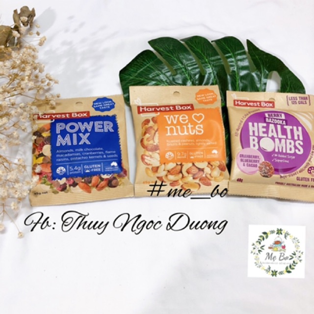 [HARVEST] SNACK HẠT TRÁI CÂY SẤY KHÔ HARVEST BOX 45g | BigBuy360 - bigbuy360.vn