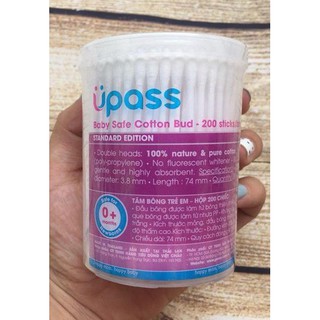 Tăm bông Upass (200 chiếc - date 02/2021)