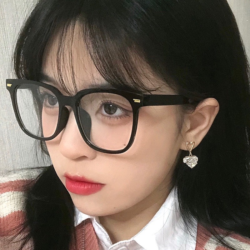【Replaceable lenses】COD (AIMURUSI) Kính Đeo Gọng Kính Vuông Chống Ánh Sáng Xanh Thời Trang Hàn Quốc Cho Nam Nữ