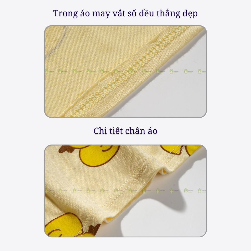 Bộ Thun Lạnh Dài Tay Cho Bé Gái, Bé Trai Minky Mom Hoạ Tiết Vịt Vàng, Bộ Quần Áo Cho Bé Mặc Nhà MKMTD2232