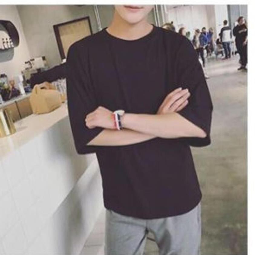 Áo thun trơn cotton, áo dáng rộng unisex (l) 6 | BigBuy360 - bigbuy360.vn