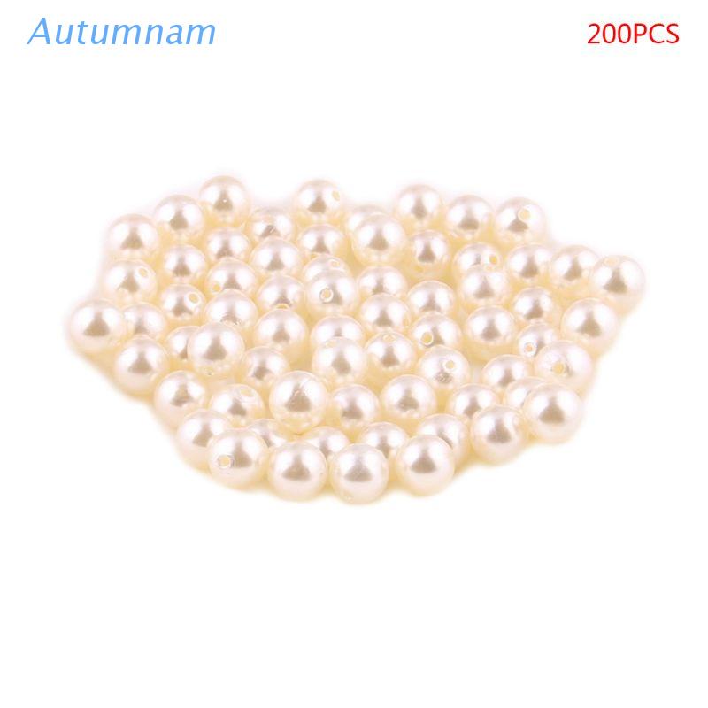 Set 200 Hạt Ngọc Trai Nhân Tạo Đường Kính 6mm Dùng Làm Trang Sức Thủ Công