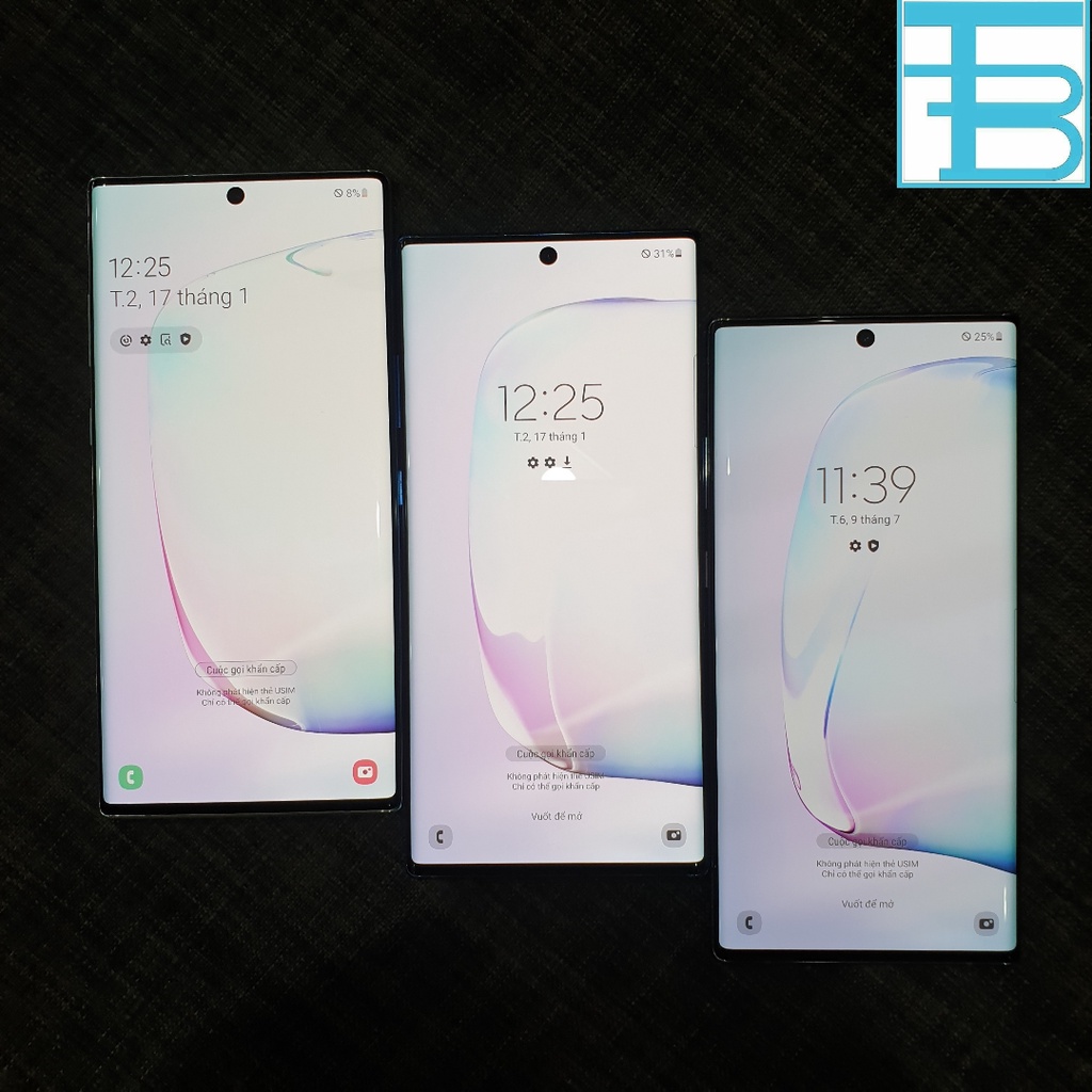 Điện Thoại Samsung Galaxy Note 10plus bản Hàn 2 sim 5G đủ màu ram12GB bộ nhớ 256GB