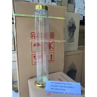 Bình thuỷ tinh ngâm rượu Hàn Quốc 4lit (hình trụ)