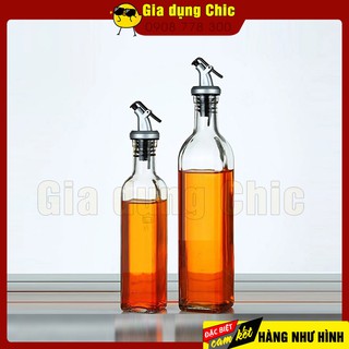 [Hỏa tốc] Bộ chai rót gia vị thủy tinh - bình đựng dầu nước mắm nước tương có vòi rót 250ml, 500ml - thủy tinh không chì