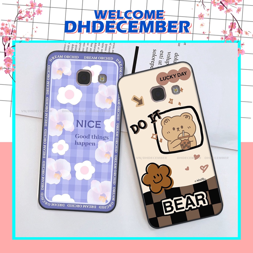 Ốp lưng Samsung Galaxy A3 2017 / A5 2017 / A7 2017 in hình gấu K@ws, gấu nâu, dor@emon RẺ- ĐẸP- BỀN