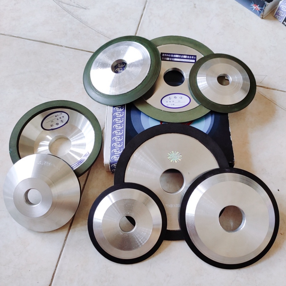 Đĩa mài lưỡi cưa 150mm lỗ 32mm HL cao cấp / Đĩa mài rửa lưỡi cưa hợp kim, đĩa mài hợp kim