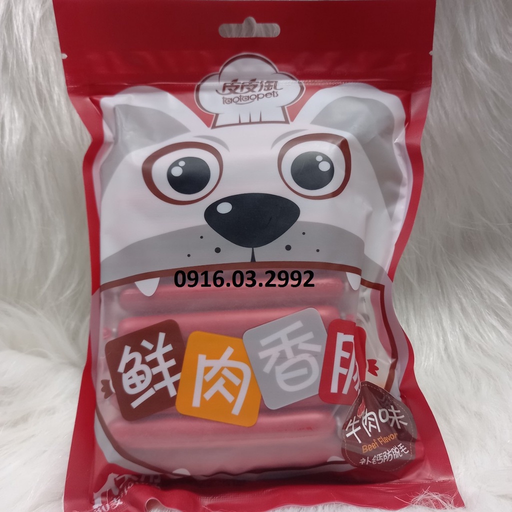 Xúc xích cho chó mèo Taotao Pet gói 450gr