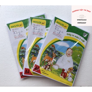 Giấy In màu 2 mặt (card trơn) KANSAI khổ  A3
