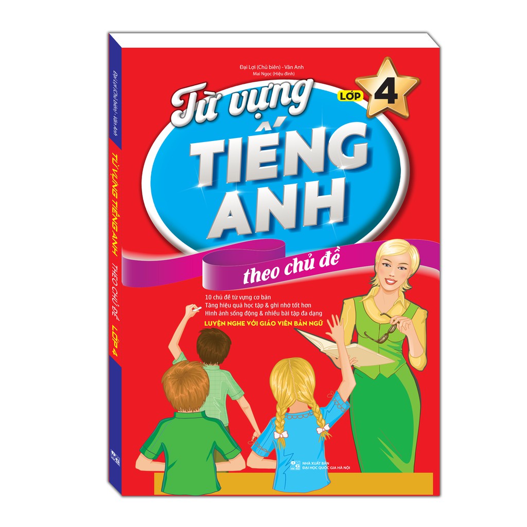 Sách - Từ Vựng Tiếng Anh Theo Chủ Đề Lớp 4 Tặng Bookmark