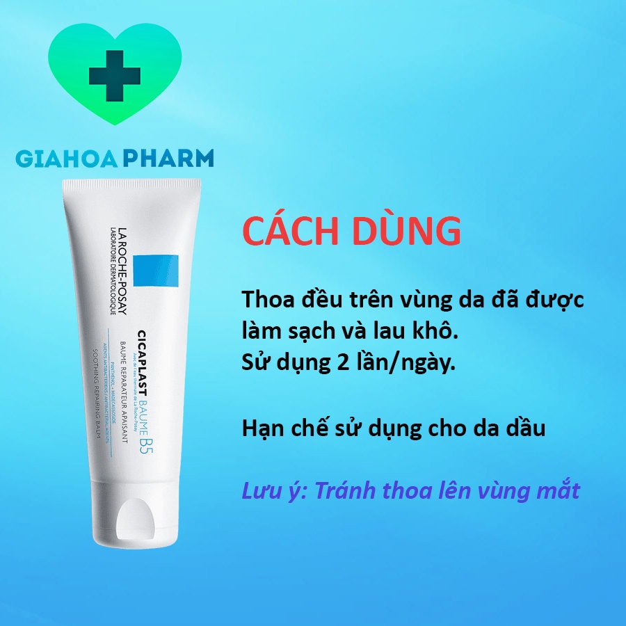 [CHÍNH HÃNG] La Roche-Posay Cicaplast Baume B5 40ml - Kem dưỡng làm dịu kích ứng &amp; phục hồi da, an toàn cho cả trẻ em