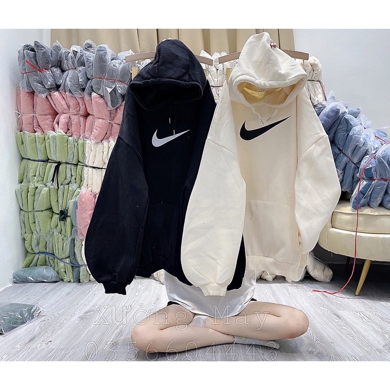 [ Rẻ vô địch ] Áo hoodie nỉ form đại mũ hai lớp - Ni t i ck
