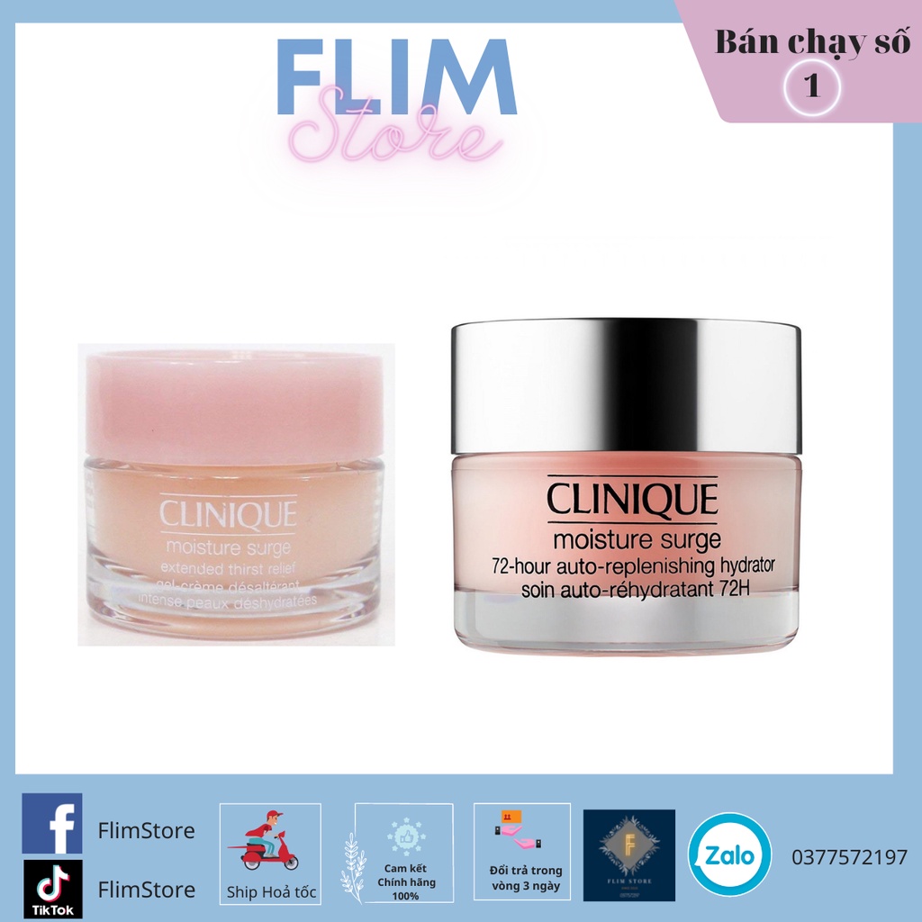 Kem Dưỡng Ẩm Clinique Moisture Surge 72-Hour 50ml 7ml 75ml 125ml 200ml