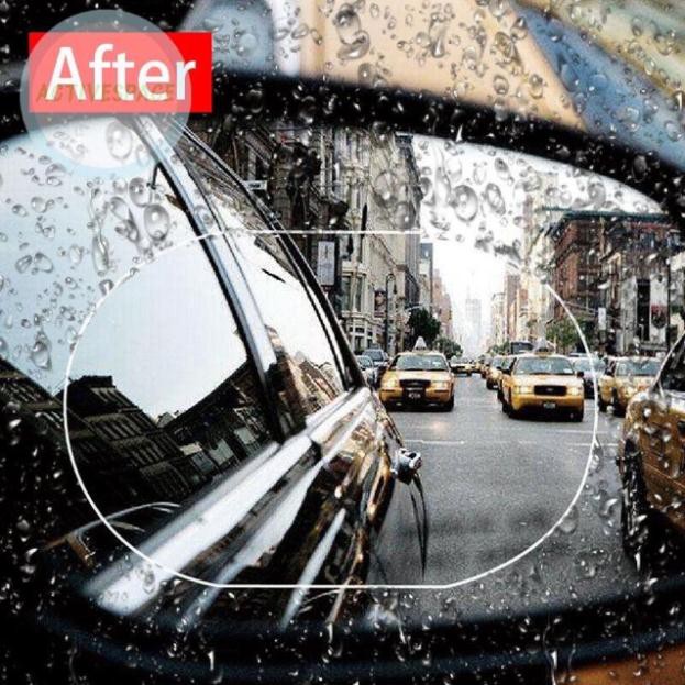 Bộ 4 miếng dán chống nước xe oto dán kính hông và gương chiếu hậu-Giải pháp hoàn hảo cho lái xe mùa mưa