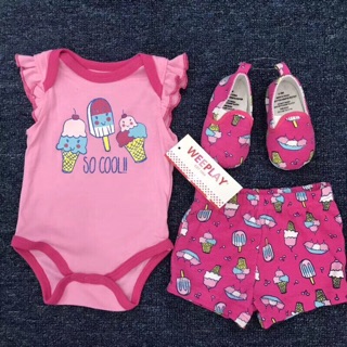 Set body+quần+giày cho bé trai/gái