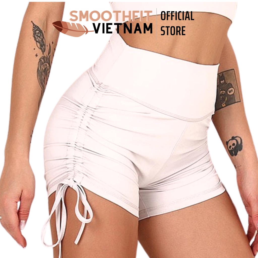 Quần Đùi Thể Thao Tập Gym And Yoga Nữ Q02 - Co Dãn Có Chun Hông SmoothFitVietNam