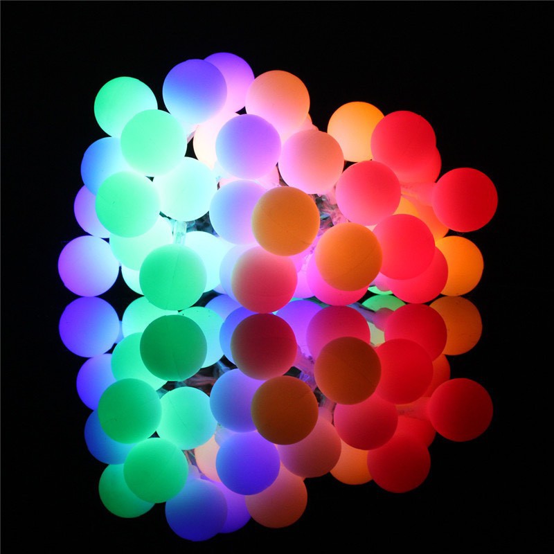 Dây đèn led trang trí bóng tròn đủ màu ( cam kết y hình)