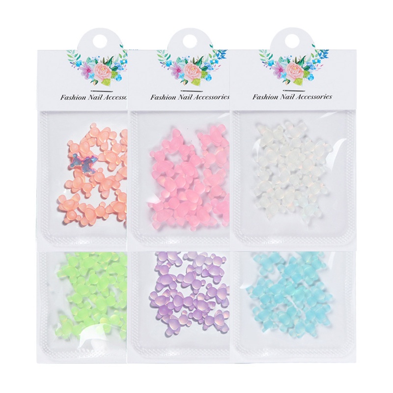Phụ Kiện Trang Trí Móng Tay Hình Gấu Gummy 3D DIY