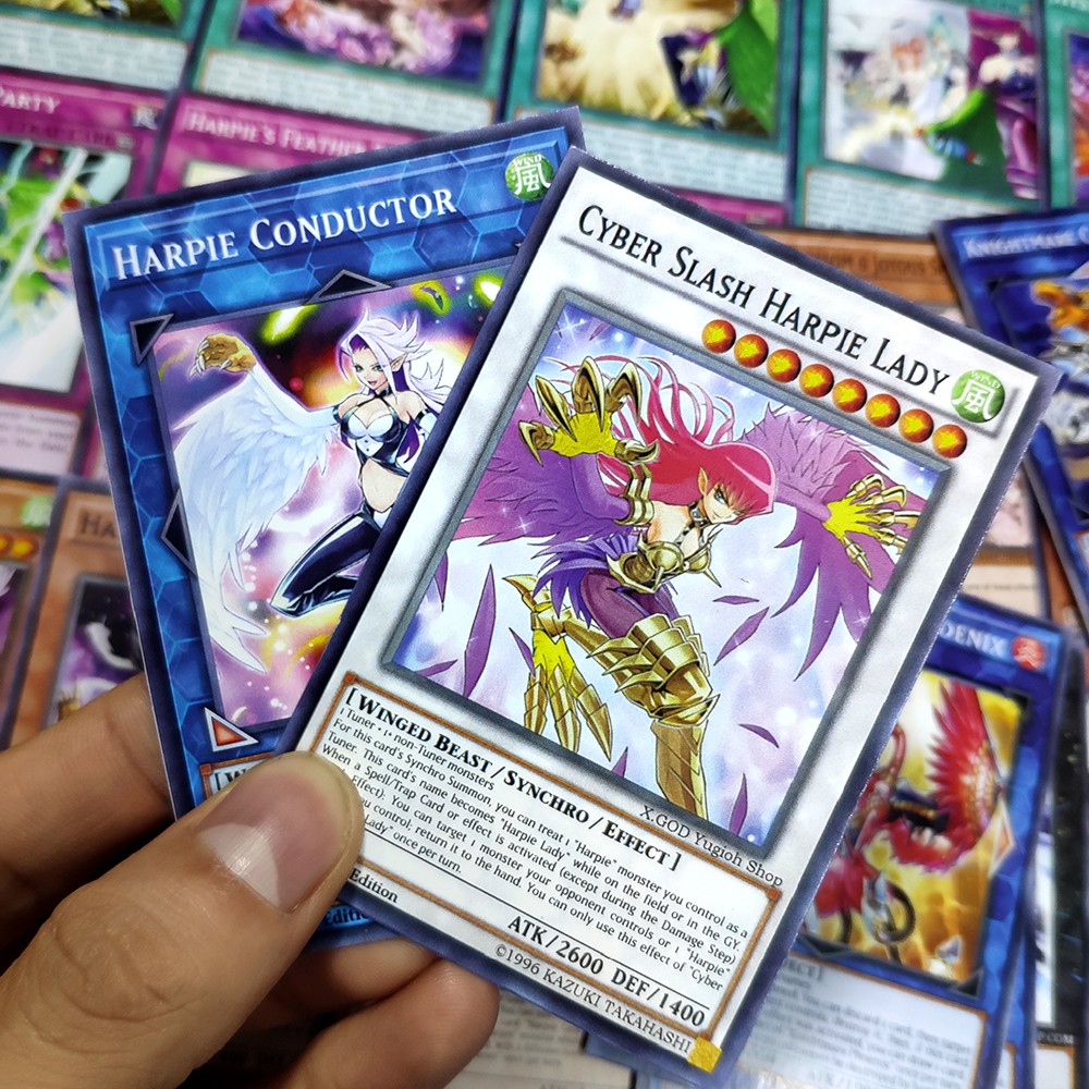 Bài Yugioh ❤️FREESHIP❤️ Thẻ bài Yugioh Harpie Lady Mai Valentine deck 54 lá