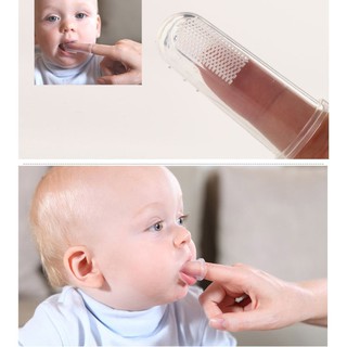 Image of [LOGU] Sikat gigi bayi, finger tooth brush, sikat gigi jari bayi