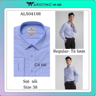 (MAIHSM25K) Áo sơ mi nam dài tay ARISTINO công sở from rộng có tùi ALS04108 (xả)