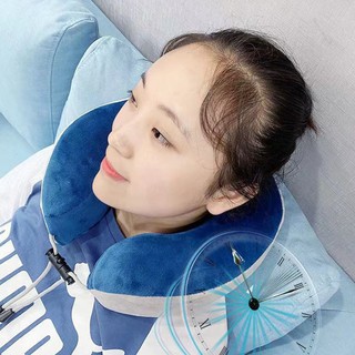 Gối Massage Cổ Chữ U, Gối Massage Rung Đa Năng Kế Hợp Nhào, Rung , Chườm Nóng Chống Mỏi Cổ, Vai gáy - MUA NGAY
