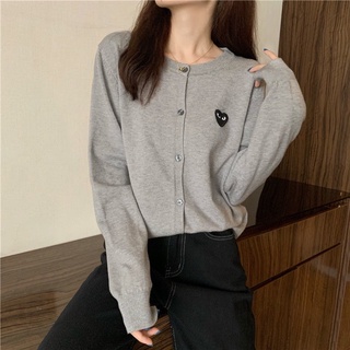 Khoác cadigan len nỉ mỏng playheart