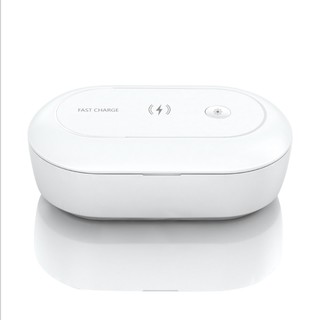 Máy khử trùng diệt khuẩn vật dụng cá nhân đa năng UV Ozone kiêm sạc nhanh không dây 10W