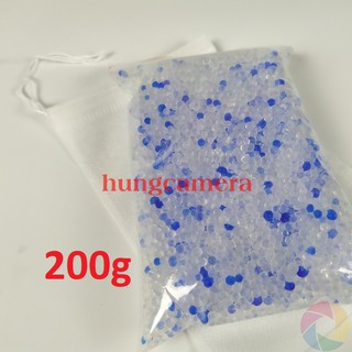 Gói 200g Hạt hút ẩm cho máy ảnh, có chỉ thị màu