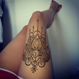 👑☀️ Mực vẽ henna - henna săm tatoo (tặng kèm 5 MẪU KHUÔN hình) 👑☀️