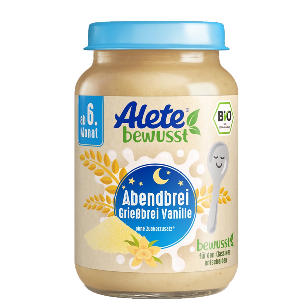 Hũ Dinh Dưỡng ALETE Đức 190g, ngũ cốc dinh dưỡng Alete ăn liền cho bé từ 6 tháng [Date 10/2023]