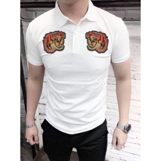 Áo thun thêu hình cọp 2 bên chất lừ