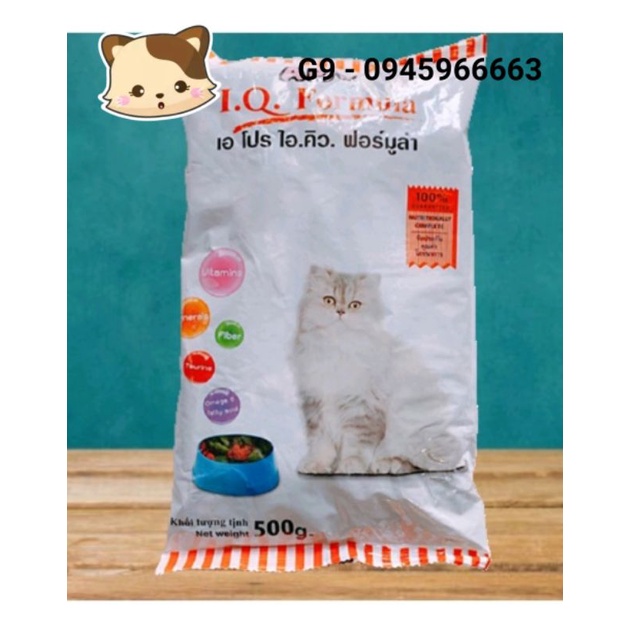 500g Apro Cat - THỨC ĂN CHO MÈO APro I.Q. Formula Dạng hạt Gói 500g Xuất xứ Thái Lan