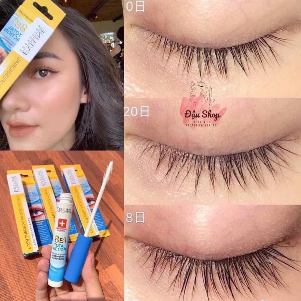 Huyết thanh Dưỡng mi Eveline 8in1 Total Action Lash Therapy professional