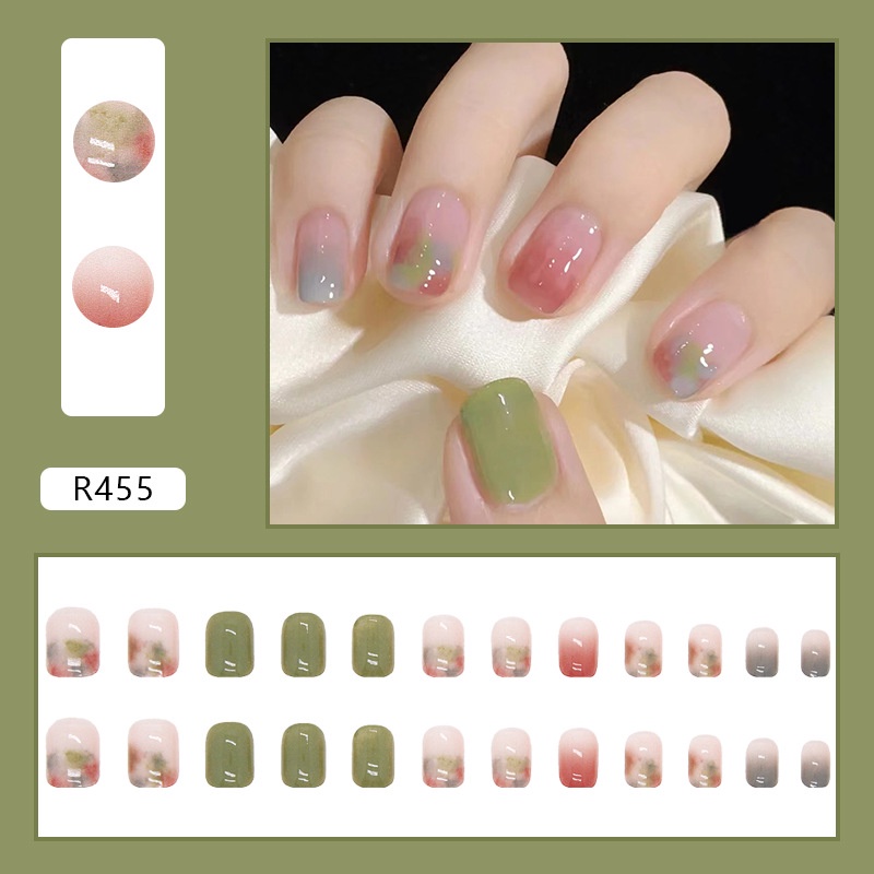Bộ 24 móng giả loại tốt làm nail mã [R421-460]