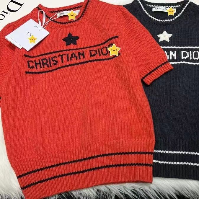 Áo Sweater Dệt Kim Tay Ngắn Cổ Tròn In Chữ Blackpink Jisoo