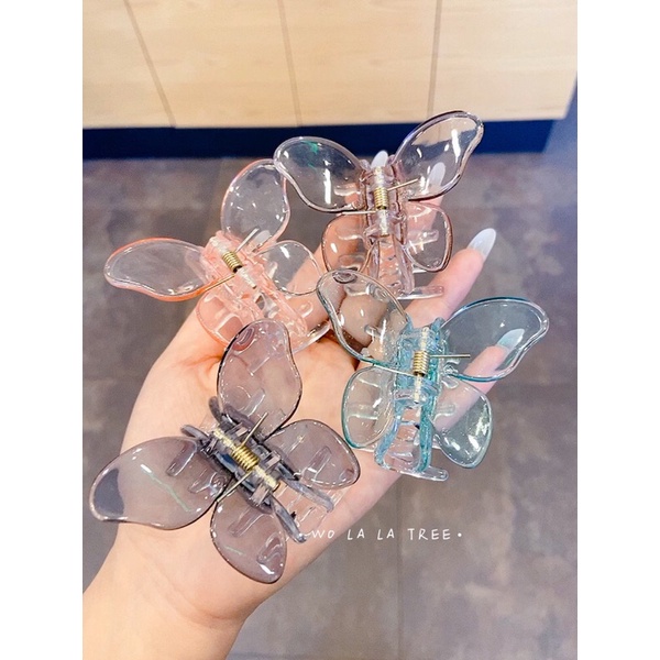 Kẹp Tóc Nhựa Hình Bướm Tiểu Thư Dễ Thương Xu Hướng Thời Trang Nhật Bản Và Hàn Quốc Phụ Kiện Tóc