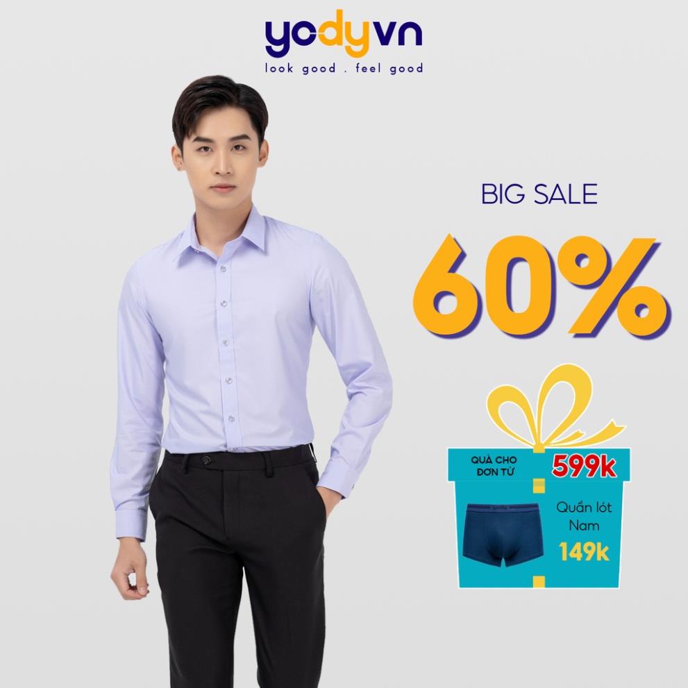 Áo Sơ Mi Nam YODY Công Sở cao cấp chống nhăn SPM3399 😍