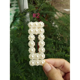 Kẹp tóc đính hạt cườm