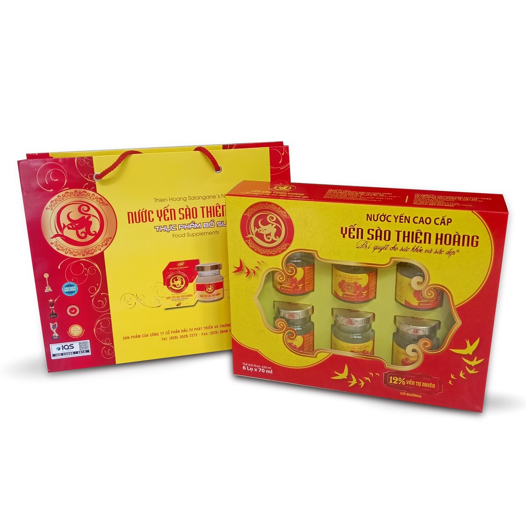 TÚI GIẤY TẾT ĐỰNG HỘP YẾN THIÊN HOÀNG CỰC SANG