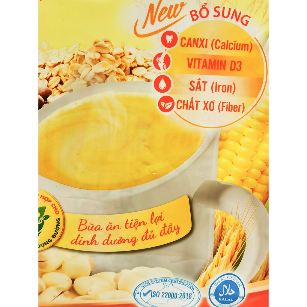 [CHÍNH HÃNG] Ngũ Cốc Ăn Kiêng Việt Đài - Túi 600g (15 gói x 40g) (Bữa ăn tiện lợi dinh dưỡng đầy đủ)