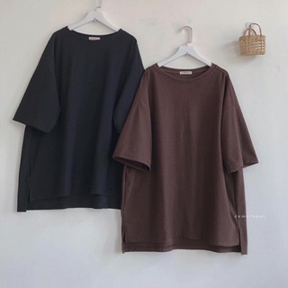 ÁO THUN BASIC VẠT LỆCH UNISEX