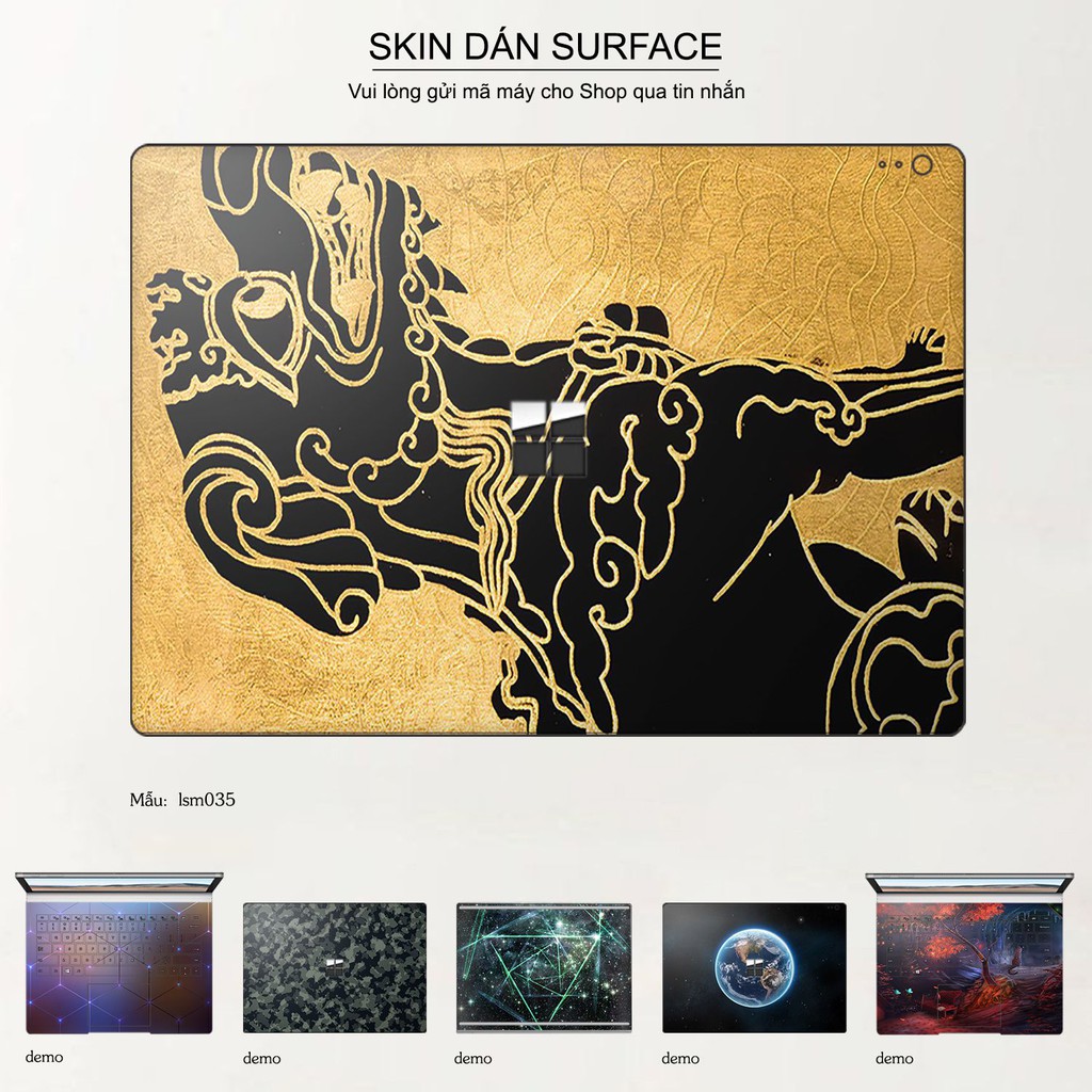 Skin dán Surface in hình Nghê Việt Nam - lsm035 (inbox mã máy cho Shop)