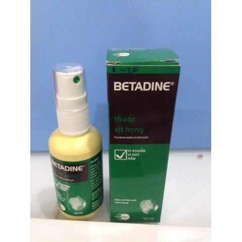 [Sẵn Hàng] Xịt Họng Betadine date 01/ 2025